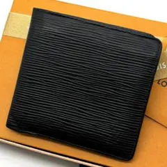 美品 ルイヴィトン エピ ポルトビエ カルトクレディ モネ 財布 黒 マルコ