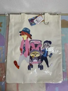 しまむら アベイル ズートピア トートバッグ クリーム