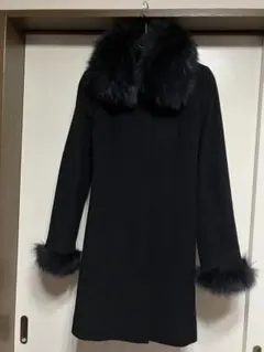 CECIL McBEE カシミア混 ウール コート FOXファー
