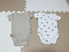 H&M 半袖ロンパース肌着 2枚セット
