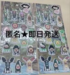 こびとづかん　クーリア正規品もっちもちシール　光る　カクレモモジリアラシクロバネ