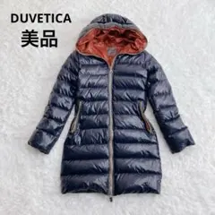 【美品】DUVETICA ダウンコート Ace ネイビー レッド 38 M相当