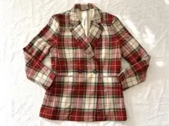 【未使用】H&M 赤白チェックジャケット