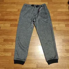 【美品】GRAMICCI ボンディングニット フリース ナローリブ パンツ　L