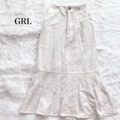 グレイル マーメイドロングスカート ハイウエスト デニム カジュアル 綿100