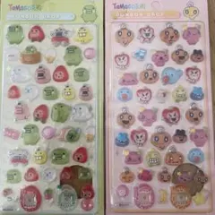 たまごっち　立体シール　2枚セット　めめっち　くちぱっち