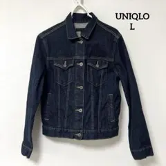 UNIQLO ユニクロ デニムジャケット Lサイズ ダークブルー