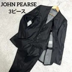 ✨未使用級✨JOHN PEARSE セットアップスーツ 3ピース Lサイズ 黒
