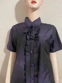 着物リメイクトップス　大島紬　正絹