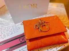 【ABランク】Dior ロータス カナージュ エナメル パテント Lotus
