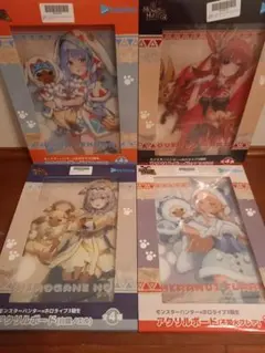 モンスターハンター×ホロライブ3期生　アクリルボード　コンプリート　カプとれ