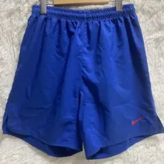 00s NIKE ナイキ　ショートパンツ　ブルー　日本製 Lサイズ　ポリ100%