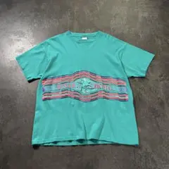 90s USA製Ocean PacificヴィンテージTシャツターコイズ古着Lのサムネイル