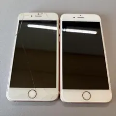 J*D様 iPhone 6s ローズゴールド 2台セット 画面ひびあり　　　 S