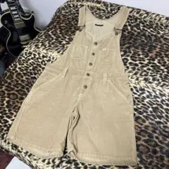 earth music&ecology ✖️Leeコーデュロイベージュサロペット
