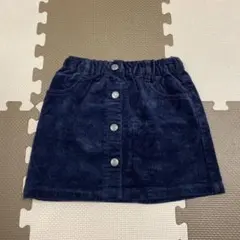 グローバルワーク　コーデュロイスカート　ネイビー　100cm 110cm