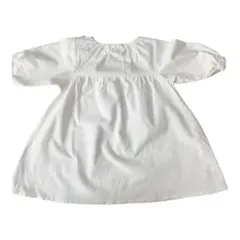 ベビー 80 ワンピース 2点セット ホワイト ブラウン 美品