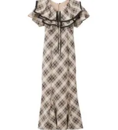 リリアンカラット スクエアフリルマーメイドワンピース