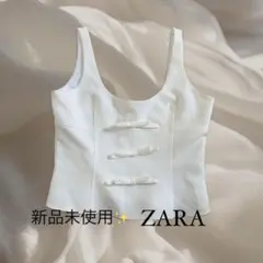 大人気！　ZARA リボントップス