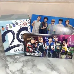 SUPER EIGHT 20周年記念品　ビールグラス、会報