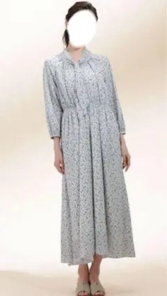 美品。nano universe フラワードットプリントワンピース