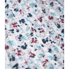 美品　ロペピクニック　フラワープリントプリーツスカート　総ゴムM