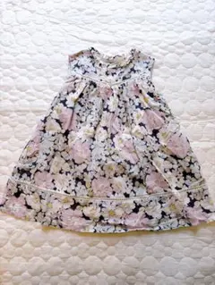petit main 花柄ワンピース 90cm