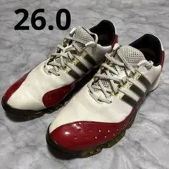 adidasアディダスゴルフシューズスパイクタイプ　26.0