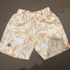 キッズ ハーフパンツ ホワイト/オレンジ