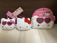 3個セット新品　カラビナファスナーマスコット ハローキティ　ヘアバンド　ヒョウ柄