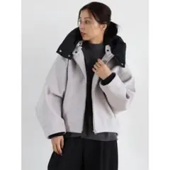 CLOVE（クローブ） 2WAYショートブルゾン （ダークグレー）