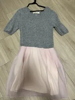 スナイデル　ニット切替ワンピース