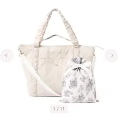 Francfranc クラシックフラワー トラベルバッグ ライトピンク