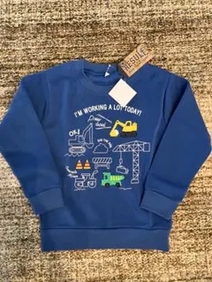 裏起毛トレーナー　120 くるま　男の子