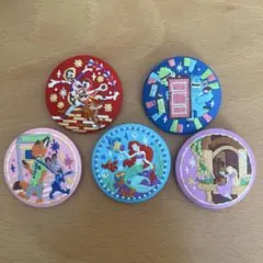 Disney 刺繍缶バッジ　5個セット