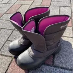 Columbia キッズブーツ ブラック/ピンク