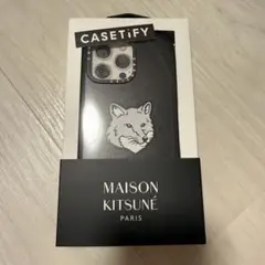 CASETIFY Maison Kitsuné Fox Head 黒　ブラック