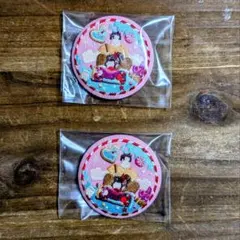ディズニー　刺繍缶バッチ　シュガー・ラッシュ　2個セット