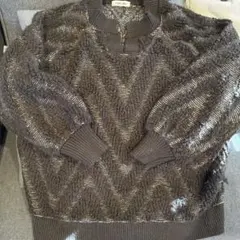 COCO DEAL ダークブラウン ニット 長袖