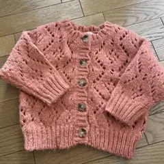 tete a tete オレンジ カーディガン 80