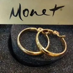 Monet ゴールド フープイヤリング