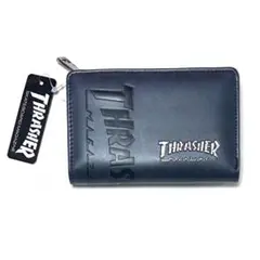 新品　スラッシャー　二つ折り財布　ウォレット　札入れ　ネイビー　THRASHERのサムネイル