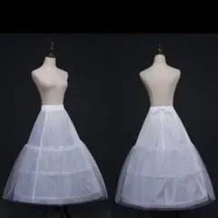 ロングパニエ ホワイト　ウエディング