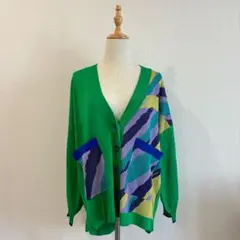 SUPER LADY 山本寛斎　Vネックカーディガン