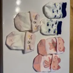 ベビー靴下 3足セット 動物柄 花柄