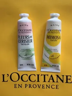 ロクシタン☆ミモザ パフュームド＆テ・ブラン サクラ パフュームドハンドデュオ