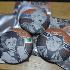 ハイキュー!! デコレクション缶バッジ　澤村＆菅原＆東峰