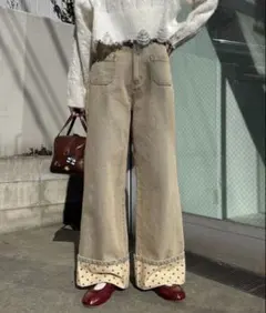 nyxu ニュクス デニムパンツ ホワイト ストレートデニム nyxu ニュクス デニムパンツ ホワイト ストレートデニム - メルカリ