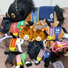 サラブレットコレクション　7頭　競走馬ぬいぐるみ　マスコット