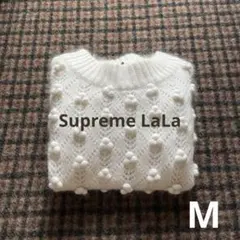 SupremeLaLa ポンポン編み 長袖ニットセーターのサムネイル